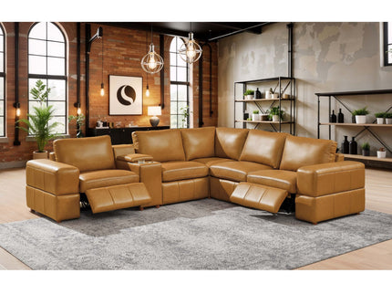 Upholstered Large Arms Sectional With Recliner Seats