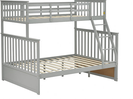 Bunk Bed With Ladder, And Safety Guard Rails