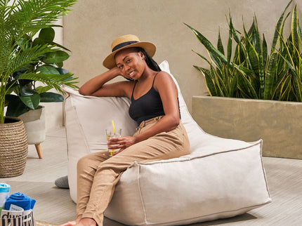 Ettie - Water Resistant Fabric Bean Bag Chair