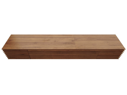 TV Stand, Entertainment Center With Cable Management And Soft Closing Hinges - Walnut