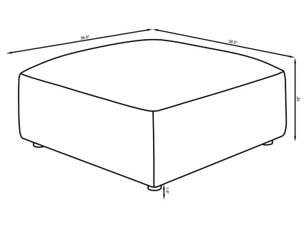 Jennifer - Square Ottoman