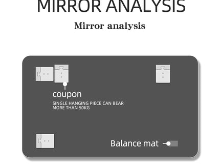Bathroom Vanity Mirror, Wall Mounted Mirror For Bathroom Anti-Fog Waterproof - Clear