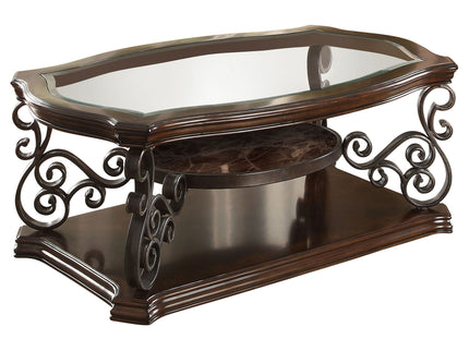 Arrize - Coffee And End Table Set With Scroll Legs