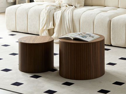 Handcrafted Nested Table Set, 2 Pieces