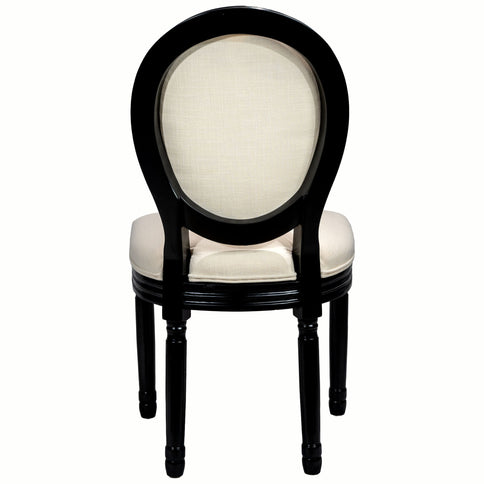 Upholstered & Round Back Dining Chairs (Set of 2)