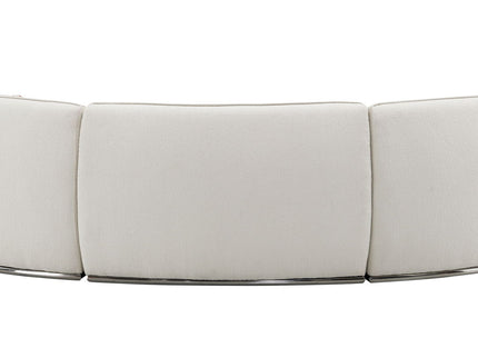 Sahara - Boucle Sectional Sofa With 3 Pillows - Beige