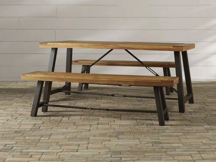 Catriona - 3 Piece Wood Outdoor Dining Set - Teak