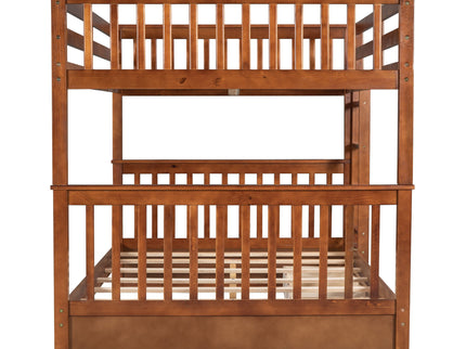 Bunk Bed With Ladders And 2 Storage Drawers