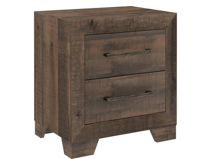 Plinz - 2 Drawer Nightstand - Brown