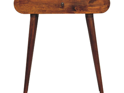 Mini Round Fold Vanity - Chestnut