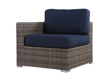 Right Left Sectional 1 Patio Chair With Cushions - Multicolor
