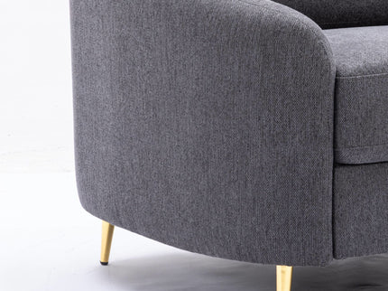 Yuina - Linen Chair - Gray