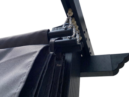 Replacement Canopy Top Cover Fabric For Outdoor Patio Retractable Pergola Sun-Shelter Canopy