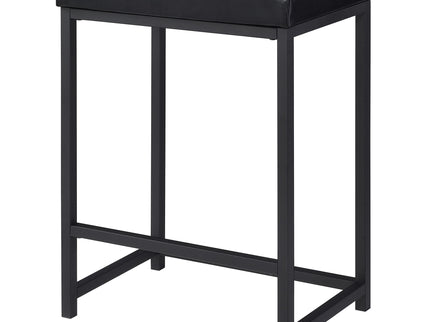 Klekner - 4 Piece Counter Height Table Set With Nesting Tables And Backless Stools - Charcoal