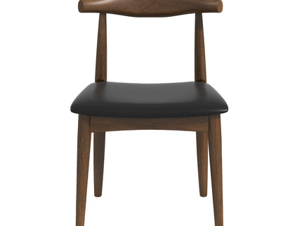Destiny - Dining Chairs (Set of 2) - Black / Dark Brown
