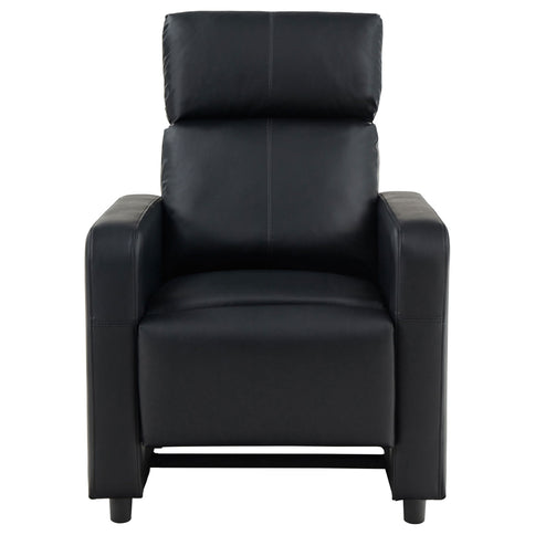 Warren - 3 Seater Home Theater With 2 Wedge Consoles Recliners - Black