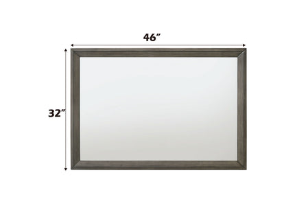 Escher - Mirror - Gray / Oak