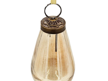Luster Tear Drop Ornament, Glass Decorative Hanging Christmas Tree Ornaments For Holiday Party Decorations (Set of 12)