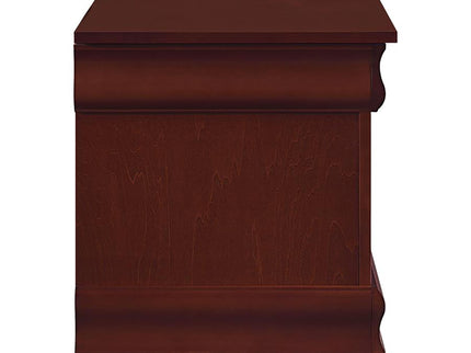 Chest With Curved Moldings And Bracket Feet - Brown
