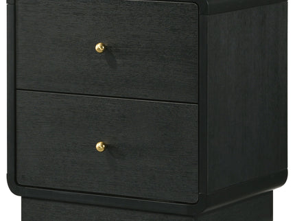 Burton - 2 Drawer Nightstand - Black