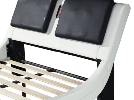 Platform Bed Frame With LED Lighting, tooth Music, Vibration Massage