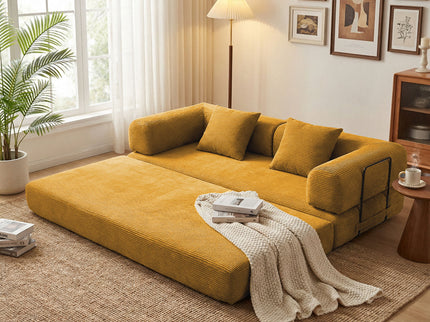 Convertible Sofa Bed With Removable Pillows