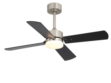 42" Ceiling Fan With Light And Memory Function, DC Reversible Motor, 4 Blades