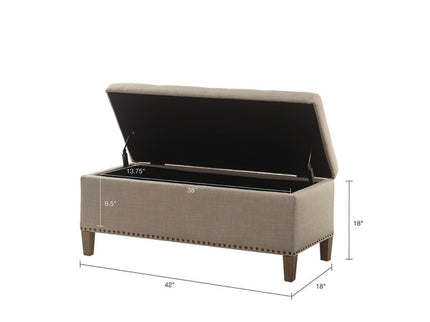 Modern Tufted Top Soft Close Storage Bench