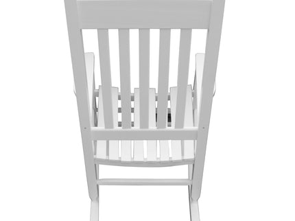 Classic Wooden Porch Rocker Chair Populus Wood Comfortable Design