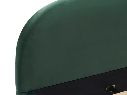 Upholstered Simple Modern Bedroom Bed With Curved Headboard