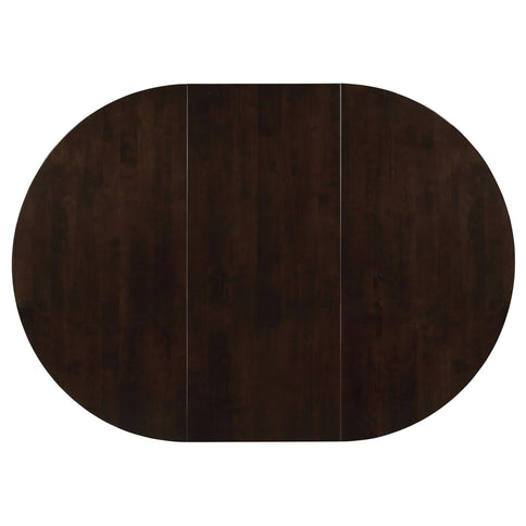 Elmira - Oval Dining Table With Leaf Extension - Brown