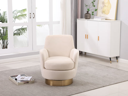 Teddy Swivel Barrel Chair, Swivel Accent Chairs Armchair For Living Room