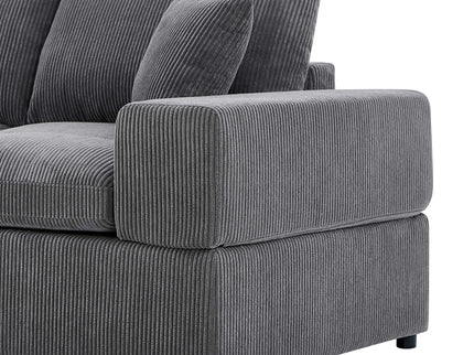 Upholstered Symmetrical Modular Sectional With 6 Seating