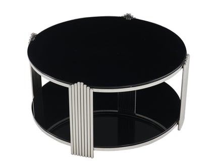 Round Table With Double Layer Storage