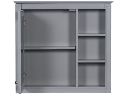Wall Mounted Medicine Cabinet With Mirror And 3 Open Shelves