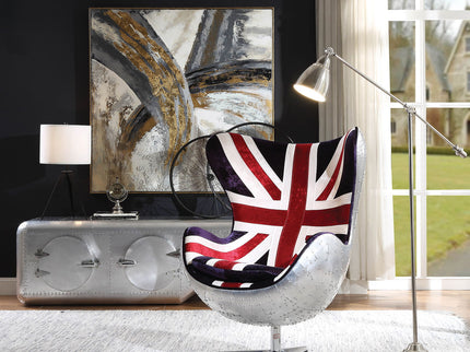 Brancaster - Pattern Accent Chair With Swivel - Multi