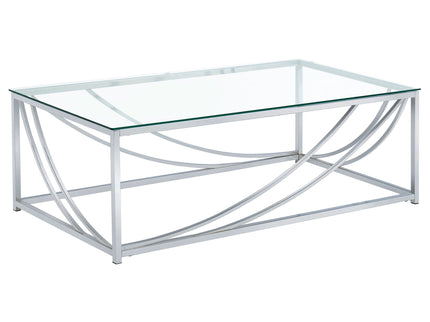 Kempton - 3 Piece Coffee And End Table Set - Chrome