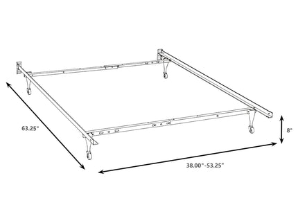 Julian - Twin / Full Bed Frame - Black