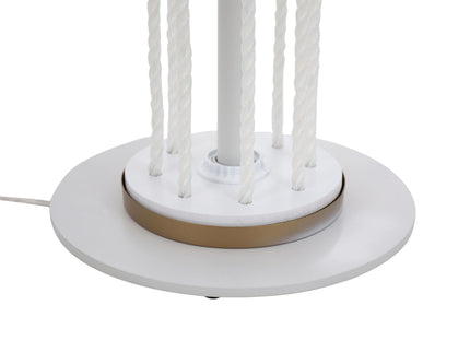 Rope Contemporary Floor Lamp - Natural / White