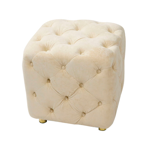Modern Upholstered Ottoman, Exquisite Small End Table, Soft Foot Stool, Dressing Makeup Chair, Comfortable Seat For Living Room, Bedroom, Entrance