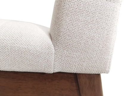 Upholstered Dining Chairs With Rubber Legs (Set of 2)