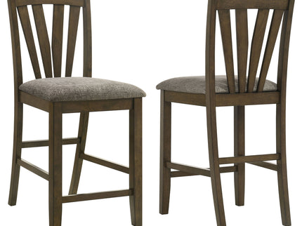 Maxine - Upholstered Counter Height Dining Side Chair (Set of 2) - Brown