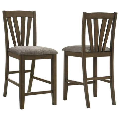 Maxine - Upholstered Counter Height Dining Side Chair (Set of 2) - Brown