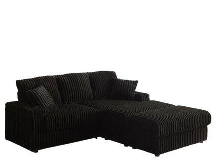 3 Seater Sofa With 2 Ottomans For Living Room