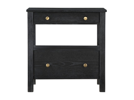 Danielle - 2 Drawer Nightstand - Black