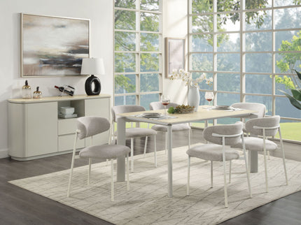 Ingram - Ceramic Top Dining Table - Light Gray