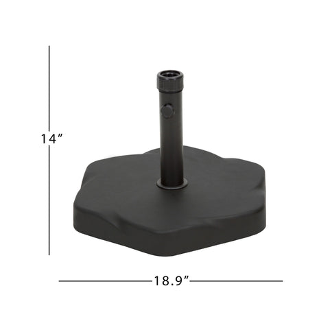 Umbrella Base With Hexagonal Shape - Black
