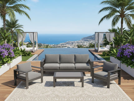 Outdoor Patio Set, All-Weather & Thick Cushions