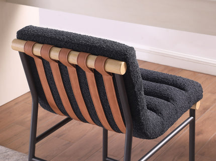 Lahni - 17" Boucle Fabric Counter Height Chair