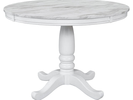 5 Pieces Dining Table And Chairs Set For 4 Persons, Kitchen Room Solid Wood Table With 4 Chairs